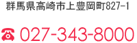 電話番号：027-343-8000